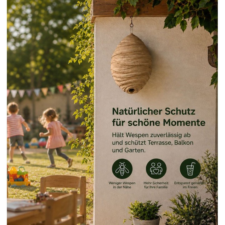 Wespenschutz Wespennest Attrappe